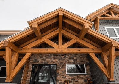 Timber covered entryway, Southeast Manitoba.